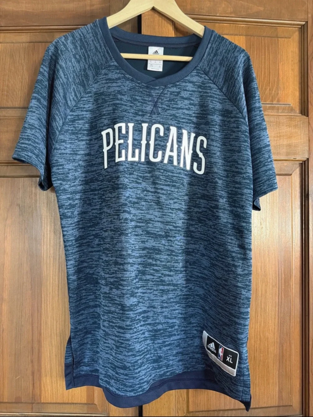 adidas Navy Heathered Pelicans Short Sleeve Tee